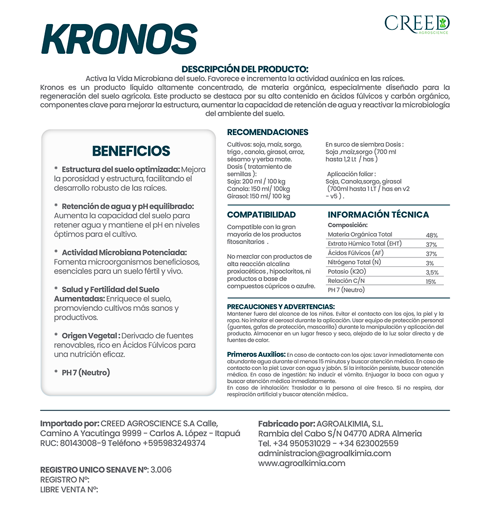KRONOS Dorso